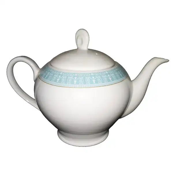 قوری چینی زرین ایران مدل سپید صدف درجه یک