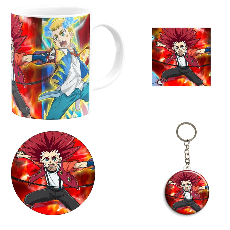 ست هدیه ماگ مدل فرفره های انفجاری کد Beyblade Burst A1