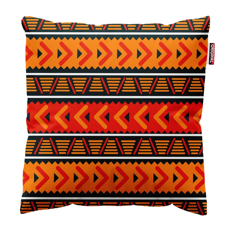 کوسن پاد آفرین مدل بوهو طرح آفریقایی کد PK302064 سایز 30*30 سانتی متر