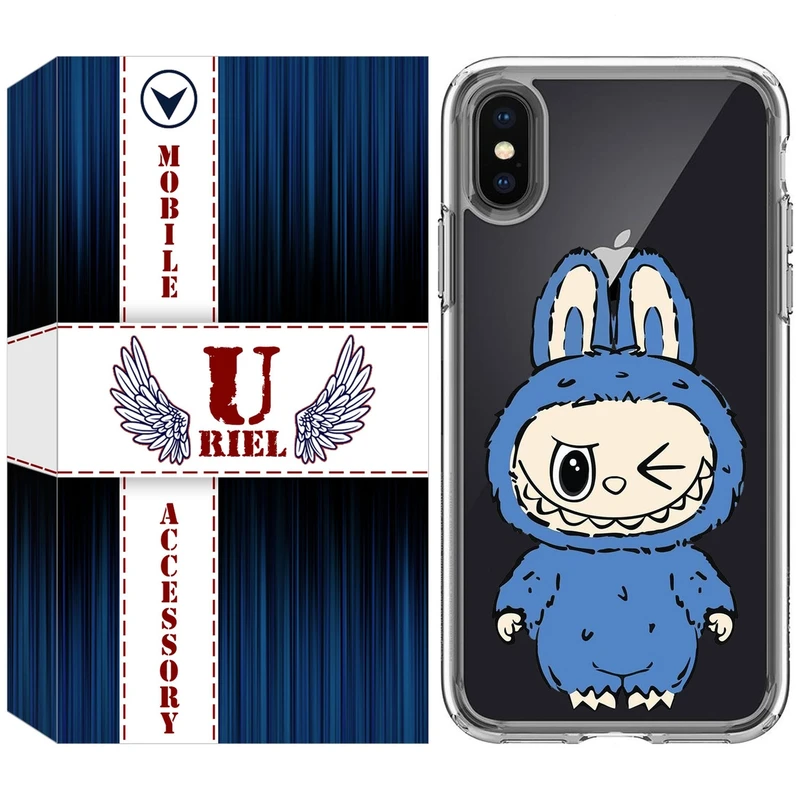 کاور یوریل مدل Clear کد 116 طرح لبوبو Labubu مناسب برای گوشی موبایل اپل iPhone X / XS