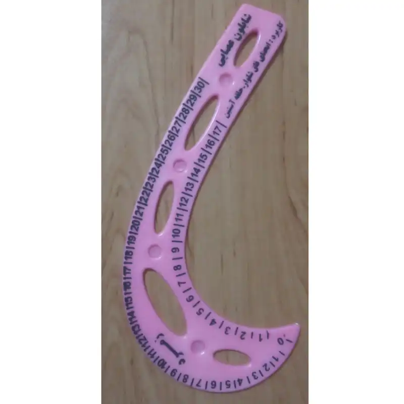 خط کش خیاطی زمرد مدل شابلون عصایی