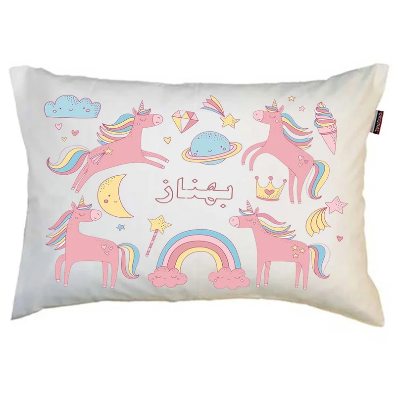 بالش کودک مدبرتر مدل دخترانه طرح اسم بهناز کد 4