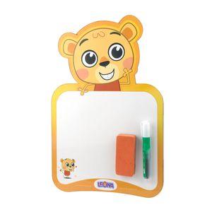 تخته وایت برد انتشارات شادزی مدل لئو سایز 42x27 سانتی متر به همراه ماژیک و تخته پاک کن مجموعه سه عددی