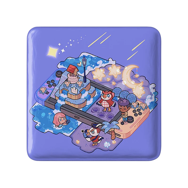 مگنت خندالو طرح بازی انیمال کراسینگ (Animal Crossing) مدل مربعی کد 32675