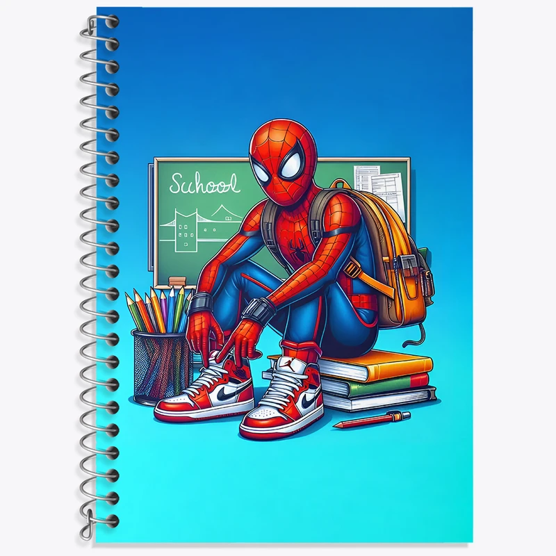 دفتر لغت 50 برگ خندالو طرح مرد عنکبوتی (Spider Man) کد N4618