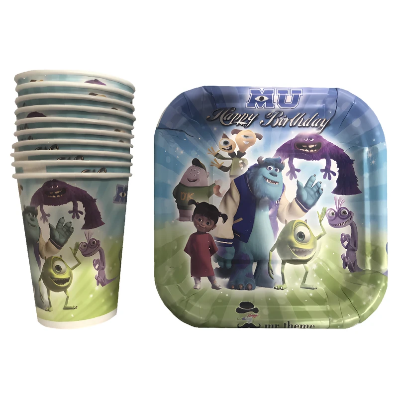 پیش دستی و لیوان یکبار مصرف مستر تم مدل سالی وان پلاس بسته 20 عددی