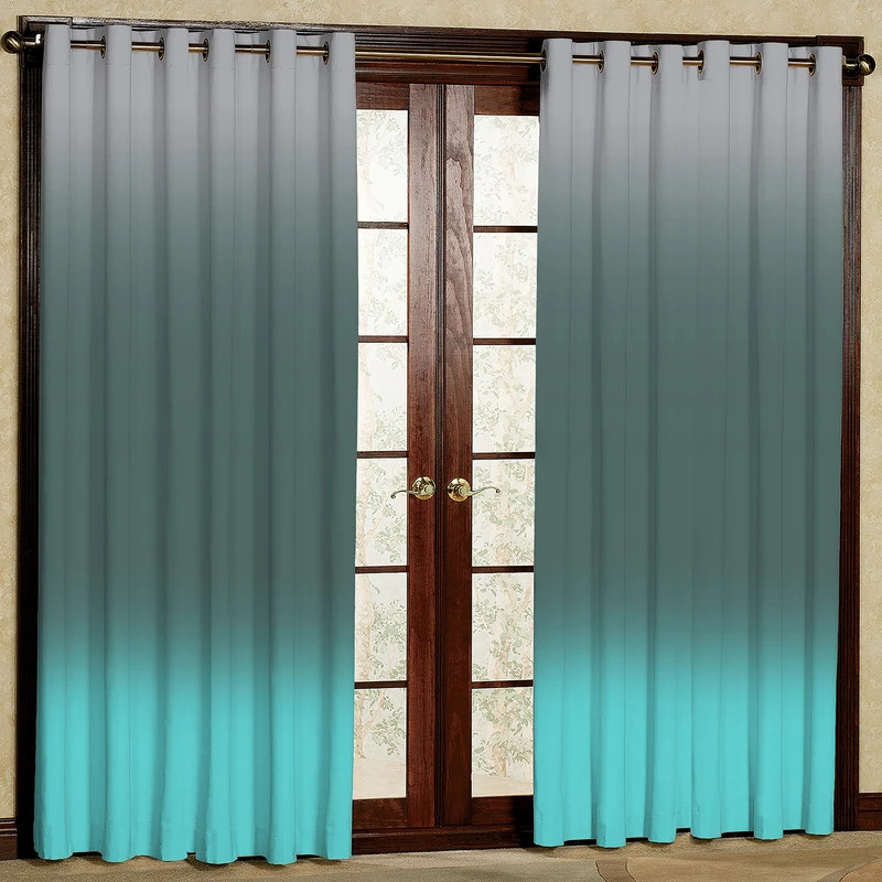 پرده چاپی مدل سایه روشن مخمل پانچی کد 1058سایز 140x200 سانتی متر