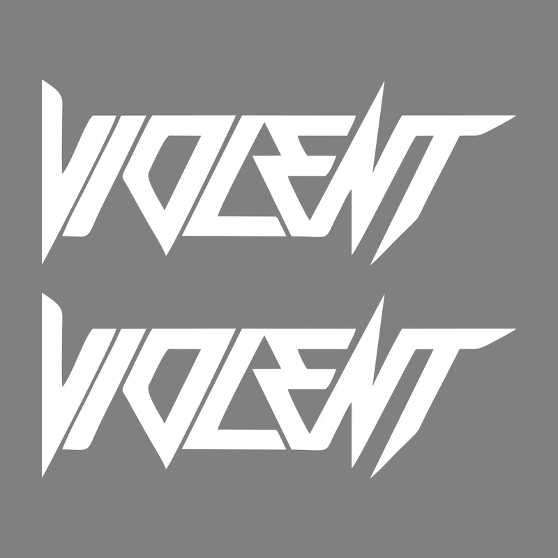 برچسب بدنه خودرو ماتریسیو طرح Violent کد M60 بسته 2 عددی