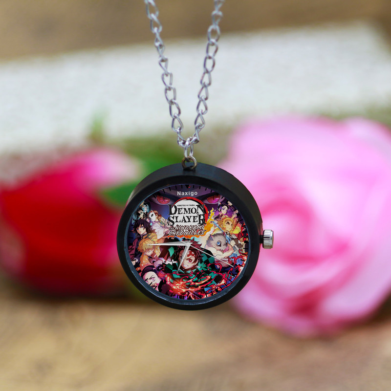 ساعت گردنبندی عقربه ای ناکسیگو مدل شیطان کش کد NF12933 ساعت گردنبندی عقربه ای ناکسیگو مدل شیطان کش کد NF12933