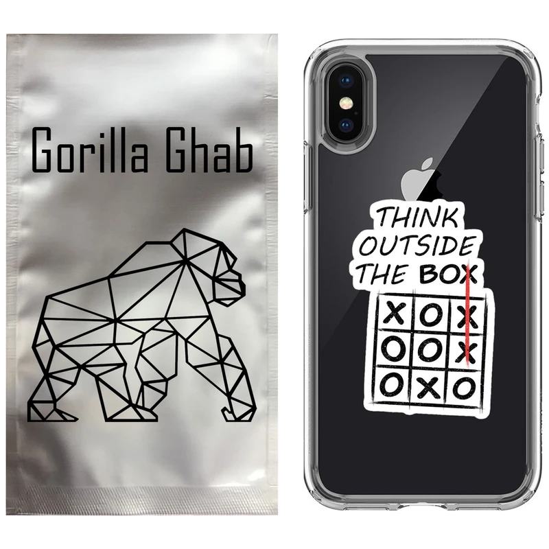 کاور گوریلا قاب مدل CLG کد 96 طرح انگیزشی مناسب برای گوشی موبایل اپل iPhone X / XS