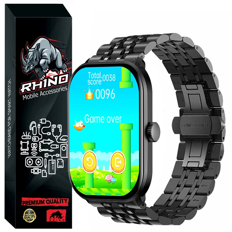 بند راینو مدل 7Bead مناسب برای ساعت هوشمند گلوریمی GS1 PRO 2023