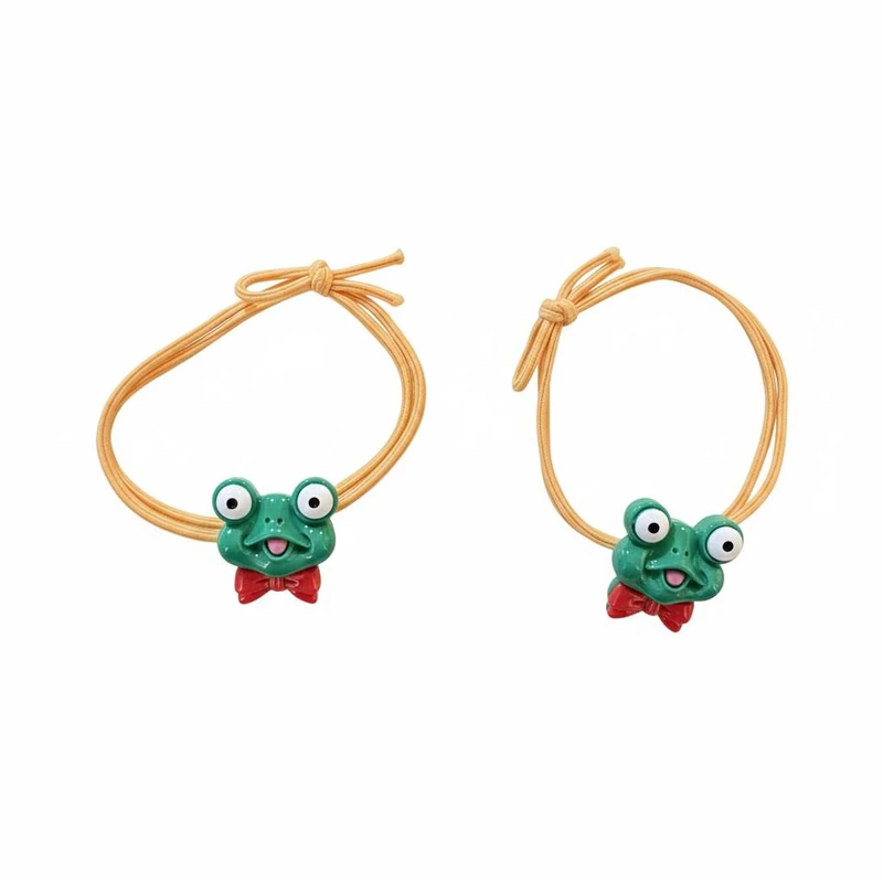 کش مو زنانه مدل قورباغه ای بسته 2 عددی