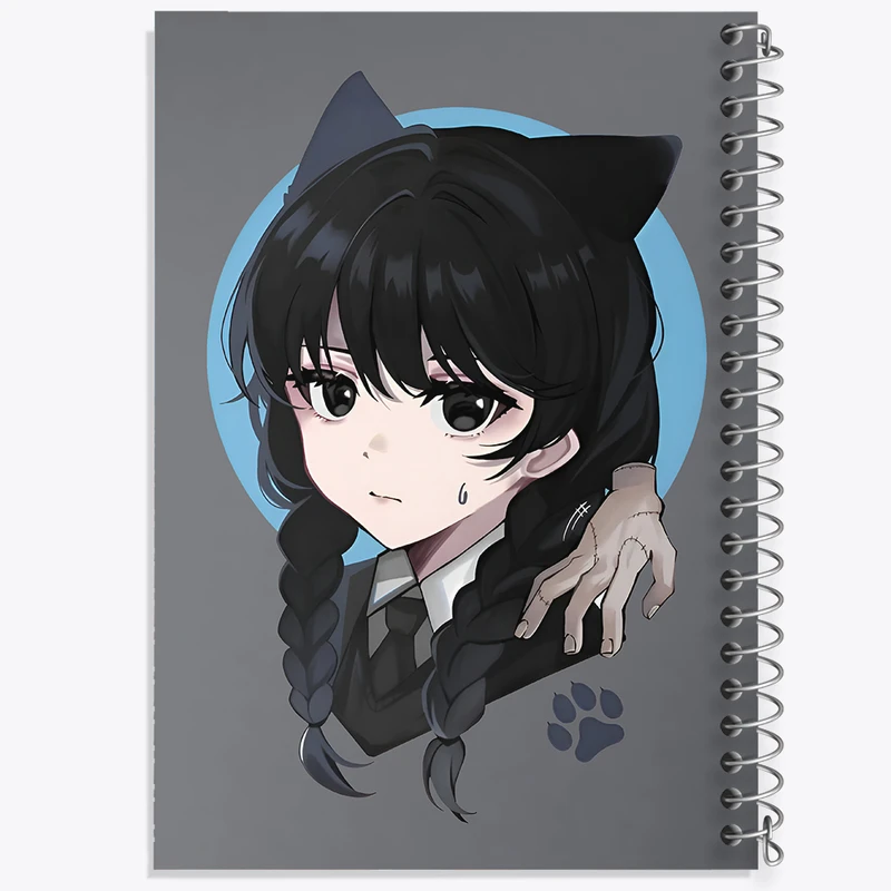 دفتر مشق 100 برگ خندالو طرح ونزدی (Wednesday)  کد N4589