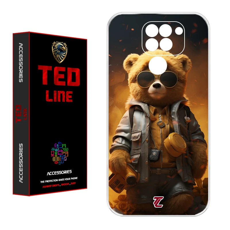 کاور تد لاین طرح خرس جنگی کد 1103 مناسب برای گوشی موبایل شیائومی Redmi Note 9