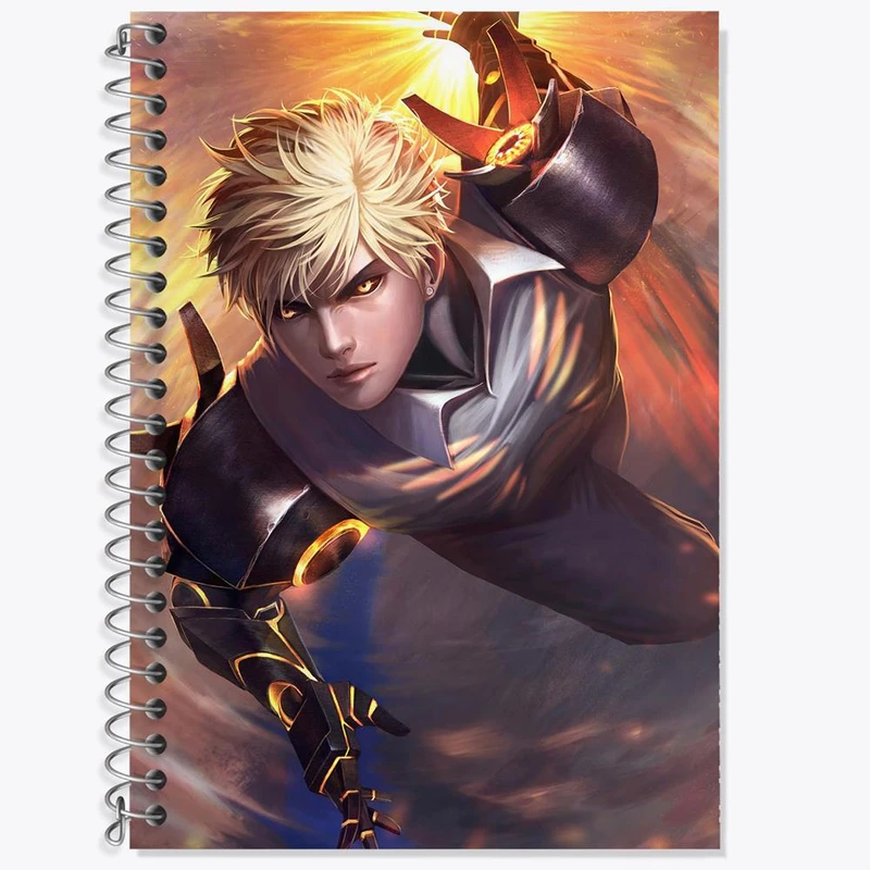 دفتر لغت 50 برگ خندالو مدل جنوس انیمه مرد تک مشتی One Punch Man کد 11391