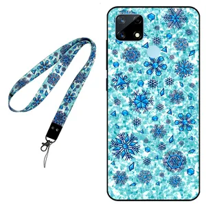 Megafone Snow Flake 0014 Cover for For Realme 7i / C12 Mobile Neckband