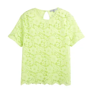 بلوز زنانه نکست مدل  AB01302 رنگ سبز فسفری