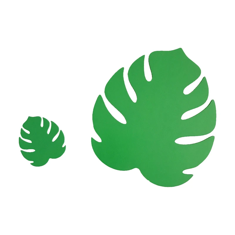 زیربشقابی مدل برگ انجیری به همراه زیر لیوانی