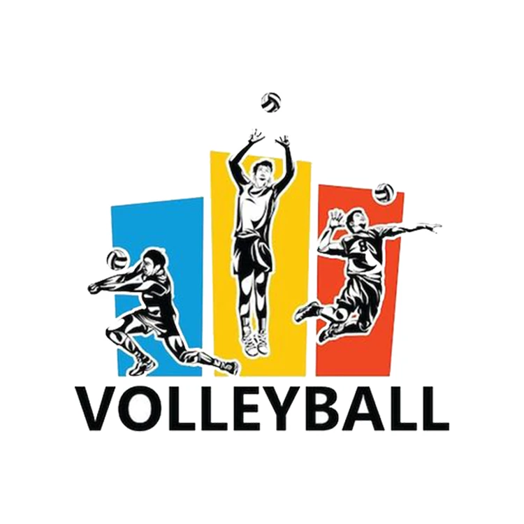 استیکر پارچه و لباس پاد آفرین مدل والیبال کد 4427