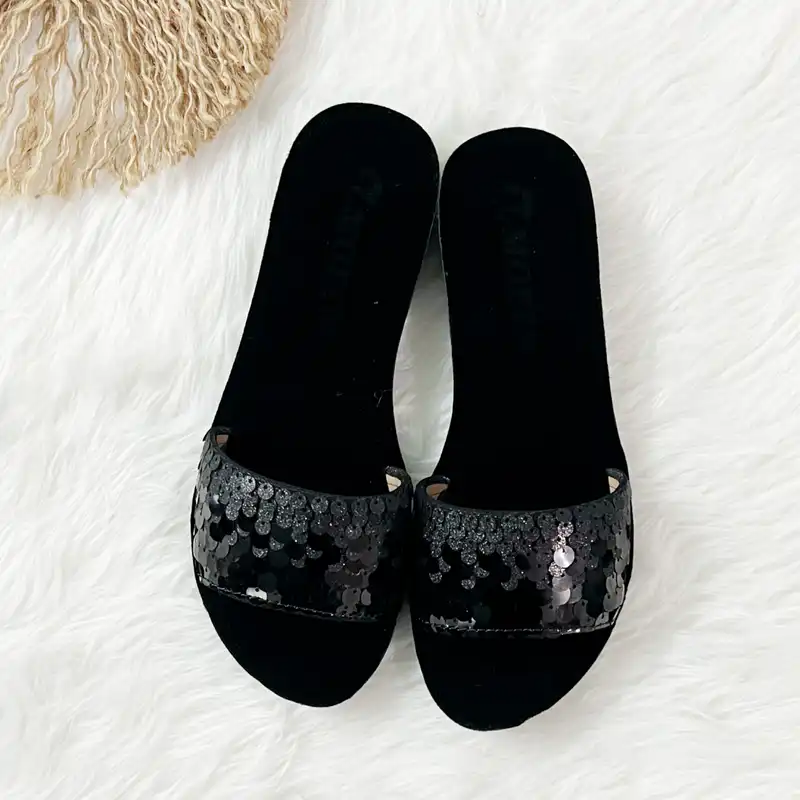 دمپایی زنانه مدل  روفرشی پولکی