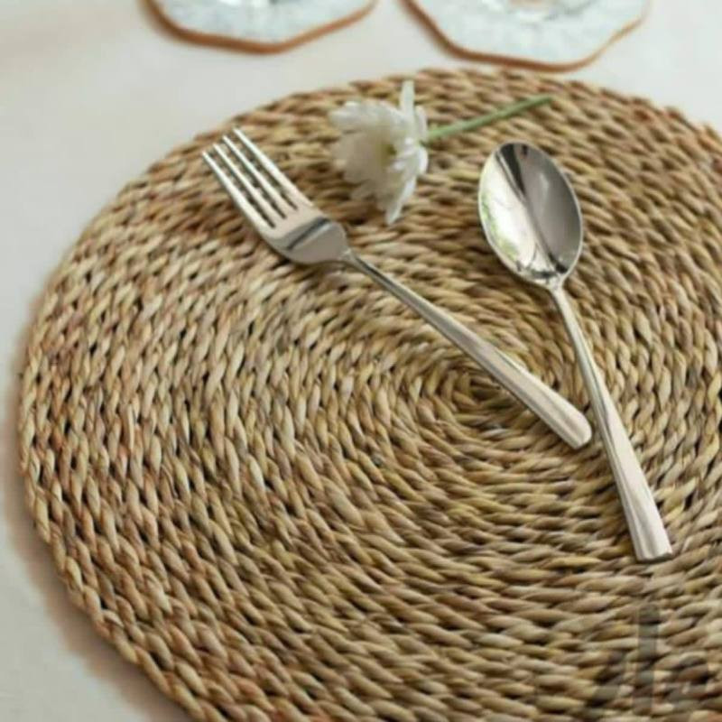 زیربشقابی و زیرقابلمه ای مدل حصیری مجموعه دو عددی