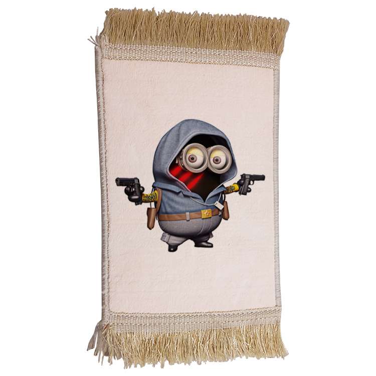 فرش ماشینی دیوارکوب مدل مینیون کد 75