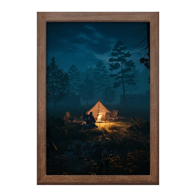 تابلو خندالو طرح کمپینگ (Camping) کد F1102