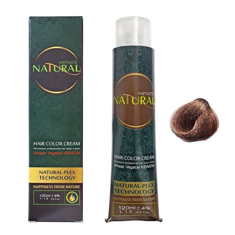 رنگ مو نچرال اینیستینکس شماره 8.1 حجم 120 میلی لیتر رنگ بلوند خاکستری