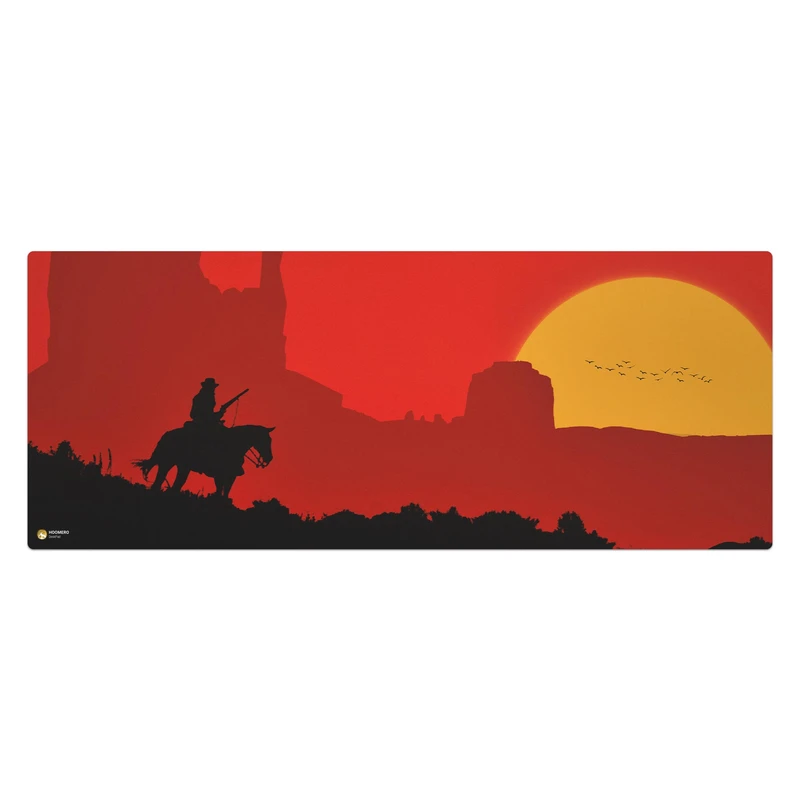 ماوس پد هومرو مدل HX179 طرح Red Dead Redemption سایز 40x100 سانتی‌متر