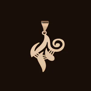 آویز گردنبند طلا 18 عیار زنانه الن نار مدل 9945