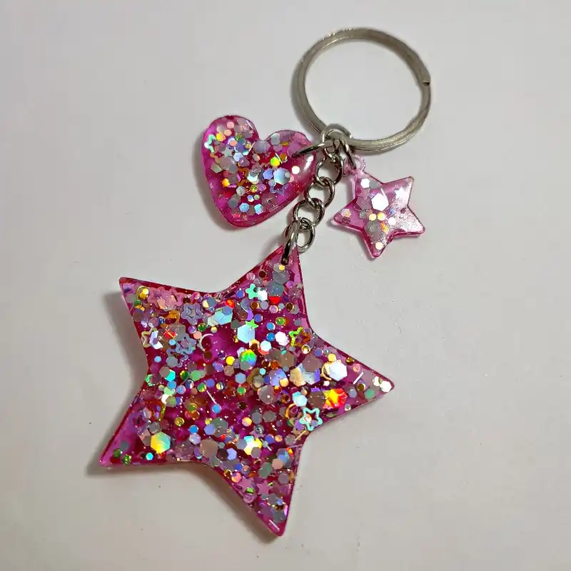 جاکلیدی مدل شبرنگ طرح ستاره