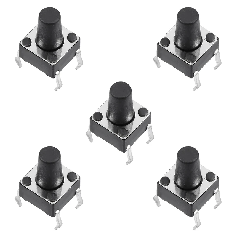 میکرو سوئیچ مدل Vertical-6×6×9-4P بسته 5 عددی
