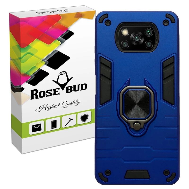کاور رز باد مدل Rosa007 مناسب برای گوشی موبایل شیائومی Poco X3 / Poco X3 NFC