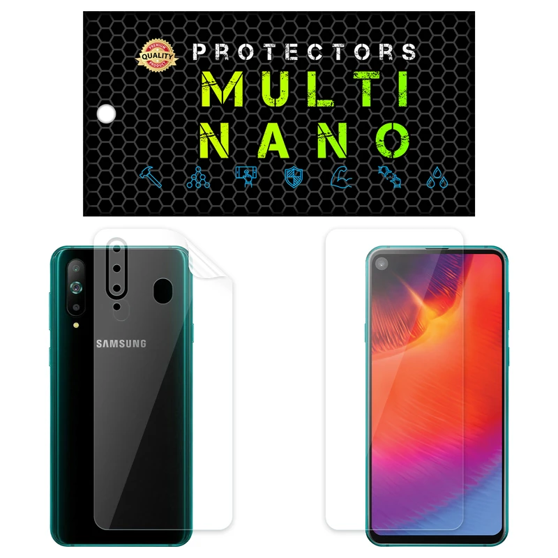  محافظ صفحه نمایش مولتی نانو مدل X-SFT مناسب برای گوشی موبایل سامسونگ Galaxy A8S به همراه محافظ پشت