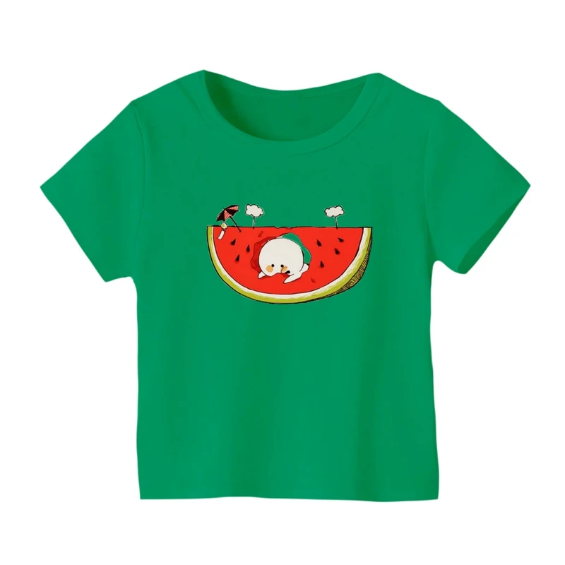 تی شرت آستین کوتاه بچگانه مدل هندوانه یلدایی کد 75