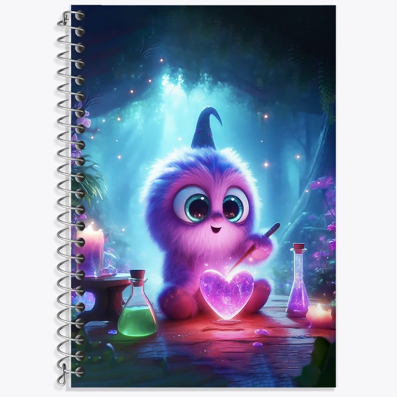 دفتر نت موسیقی 50 برگ خندالو طرح هیولای کیوت کد F6276