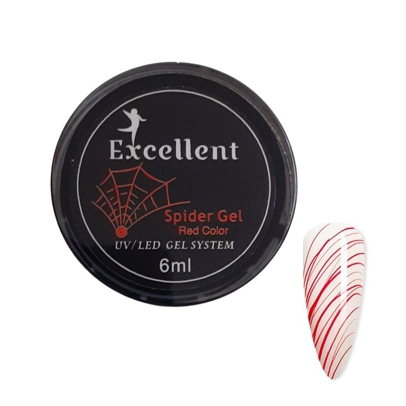 اسپایدر ژل اکسلنت مدل Rdsp حجم 6 میلی لیتر رنگ قرمز