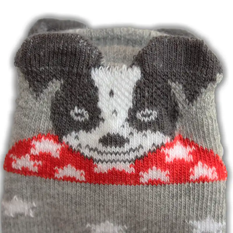 جوراب بچگانه مدل عروسکی بسته 4 عددی