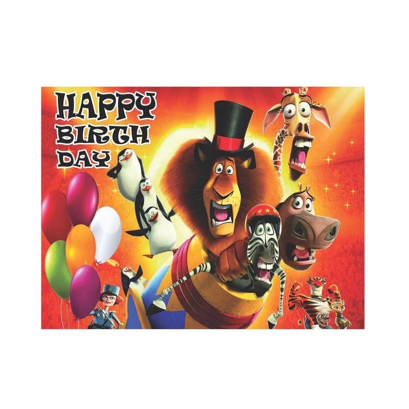 بنر تولد طرح ماداگاسکار کد 248-200-150