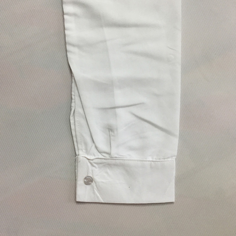 شومیز آستین بلند زنانه مدل نخی هلالی کد tm-2795 رنگ سفید