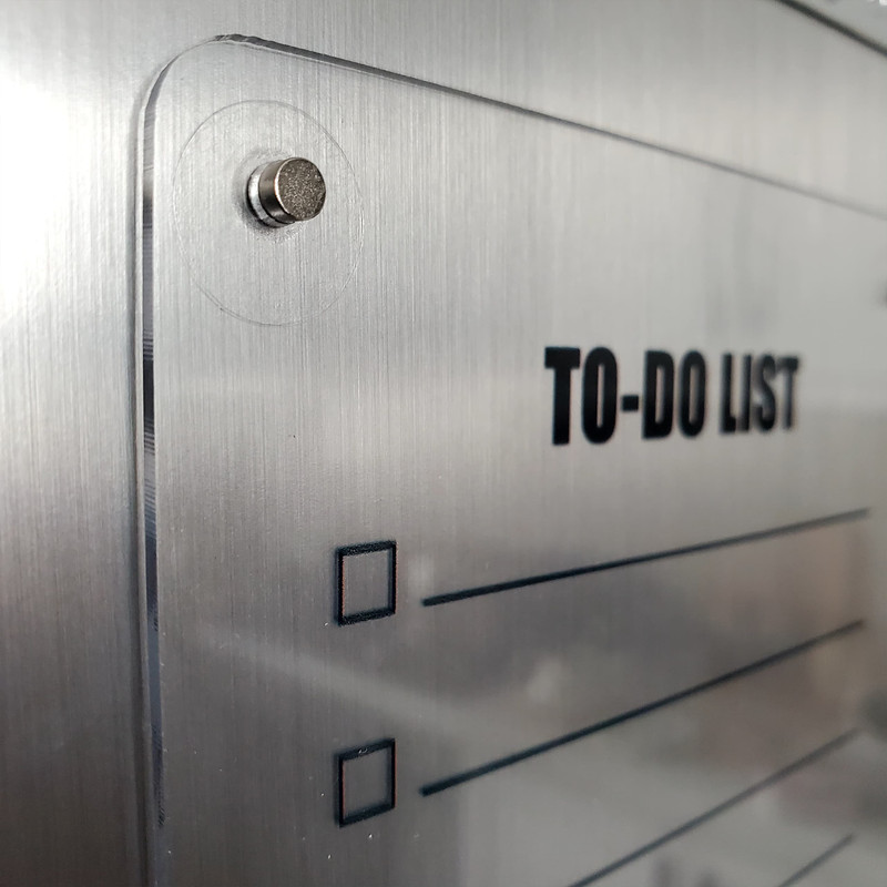 تخته وایت برد مدل چک لیست روزانه سایز 12*23 سانتیمتر