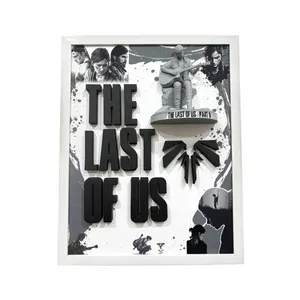 تابلو مدل سه بعدی طرح بازی لست آف آس فریم سفید