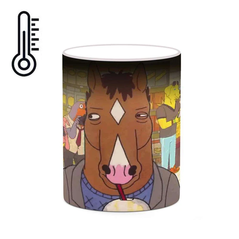 ماگ حرارتی کاکتی مدل کارتون BoJack Horseman کد mgh22334