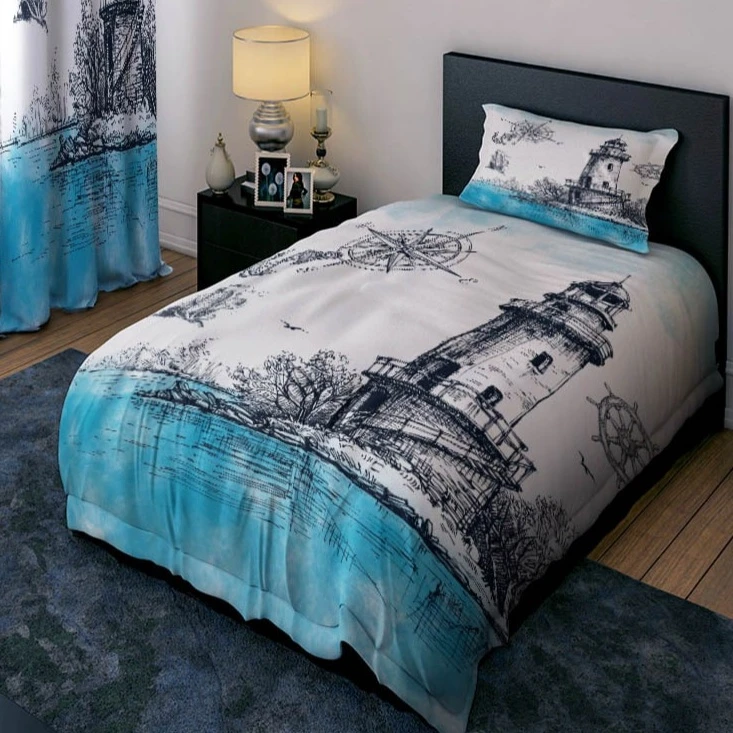 سرویس خواب 1 نفر 4 تکه مدل فانوس دریایی کد 1172