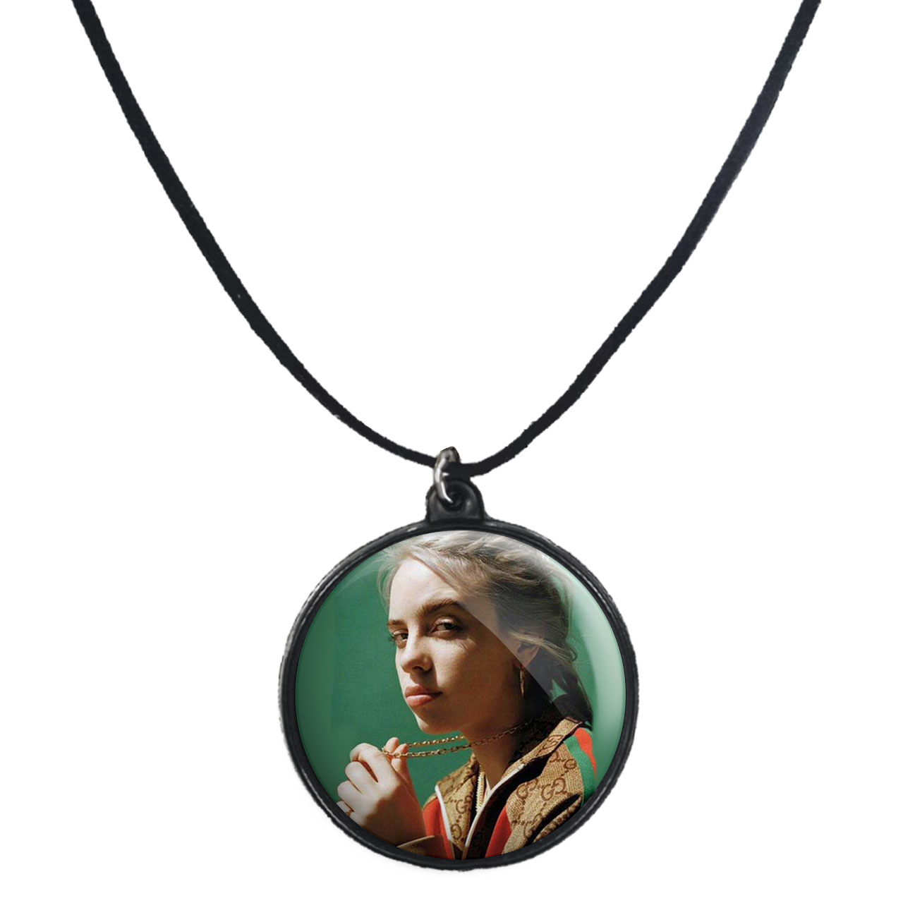 گردنبند پرمانه طرح بیلی آیلیش کد pmb.7582 مدل دو طرفه