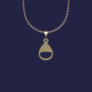 گردنبند طلا 18 عیار زنانه مدوپد مدل هندسی کد Z2-1-1148