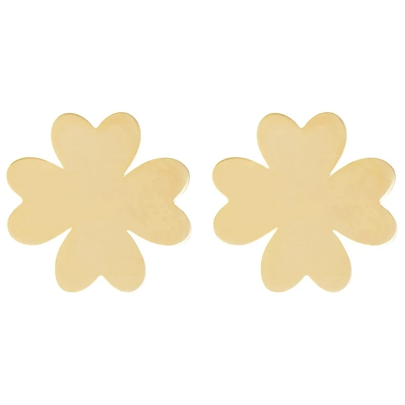 گوشواره میخی طلا 18 عیار زنانه وی وی گلد گالری مدل گل 5696