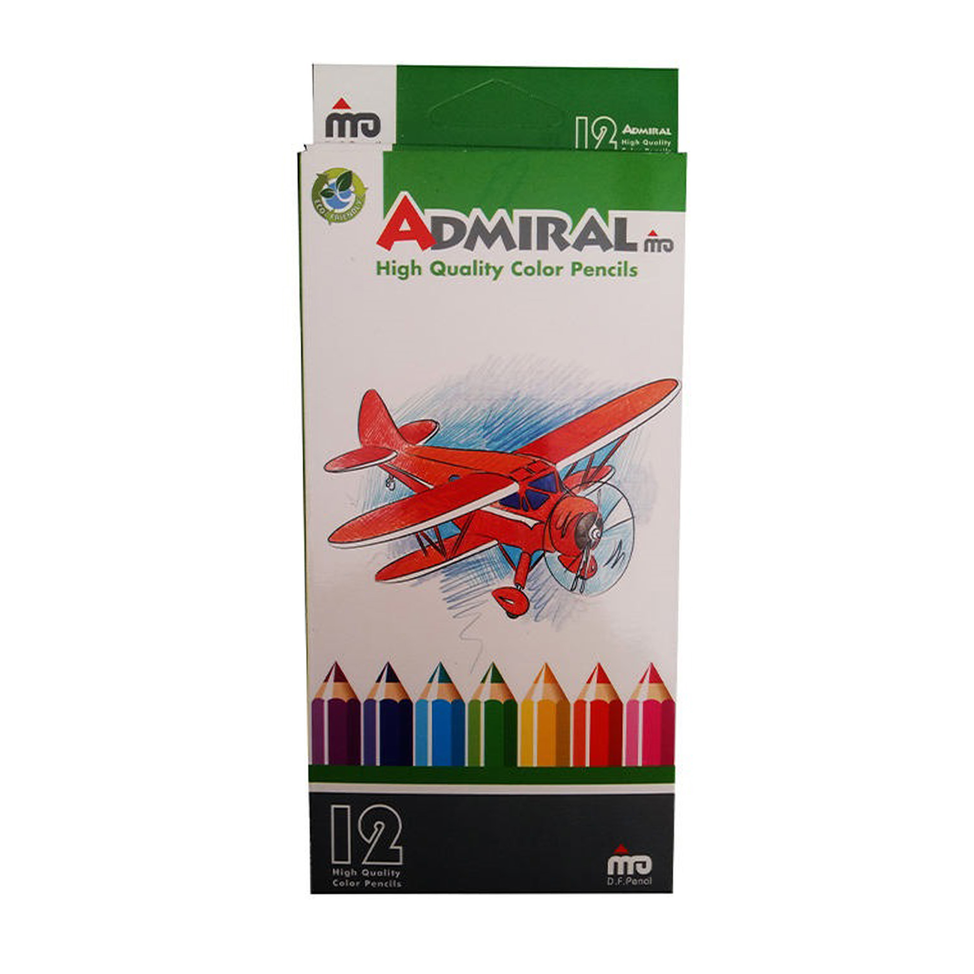 مداد رنگی 12رنگ آدمیرال مدل Fly