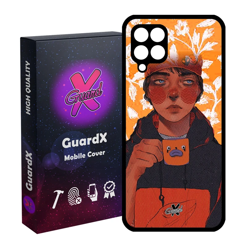 کاور گارد ایکس طرح Girl مدل Glass10319 مناسب برای گوشی موبایل سامسونگ Galaxy A12