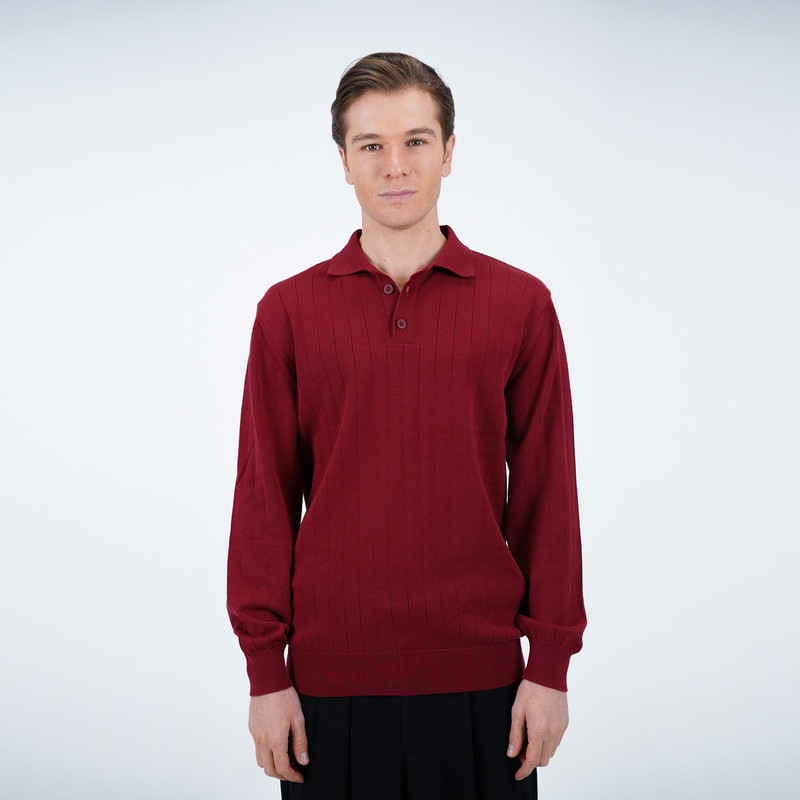 پلیور یقه برگردان مردانه پاتن جامه مدل 304021040006999